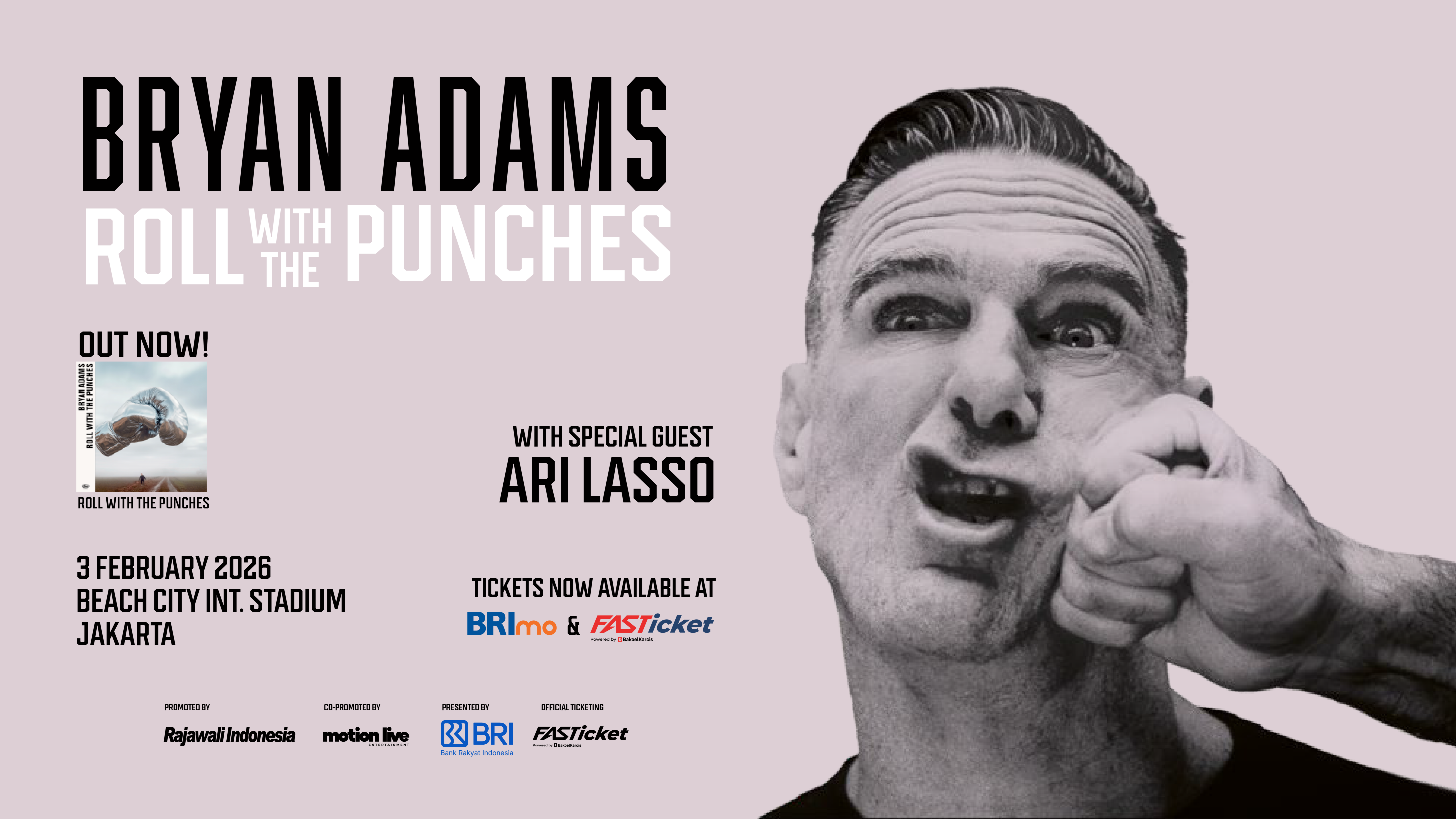 Public Sale Bryan Adams Roll With The Punches Live in Jakarta 